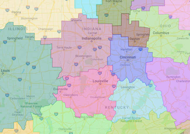 The United City-States Of America, Mapped
