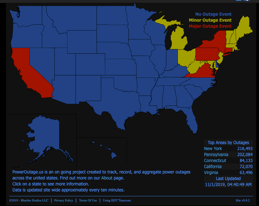 Dangerous Storms Spoil Halloween, Leave Half A Million Without Power Across Northeast