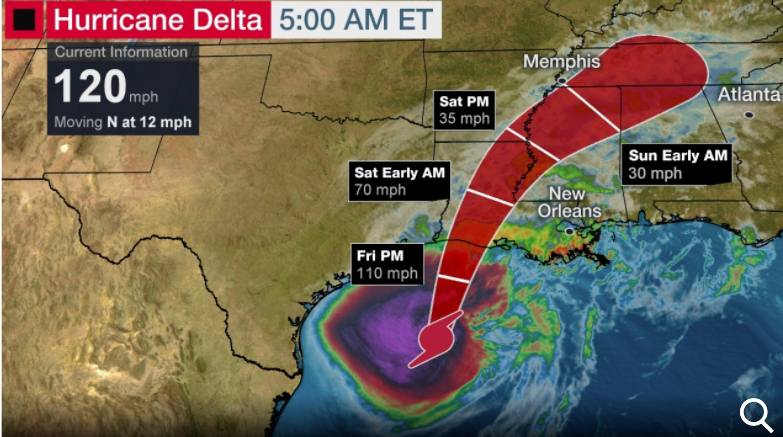 Category 3 Hurricane Delta Approaches Louisiana Coast | Zero Hedge