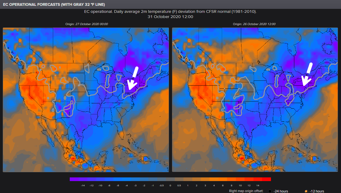 Map Shows Arctic Blast Sweeping Across The US | Zero Hedge