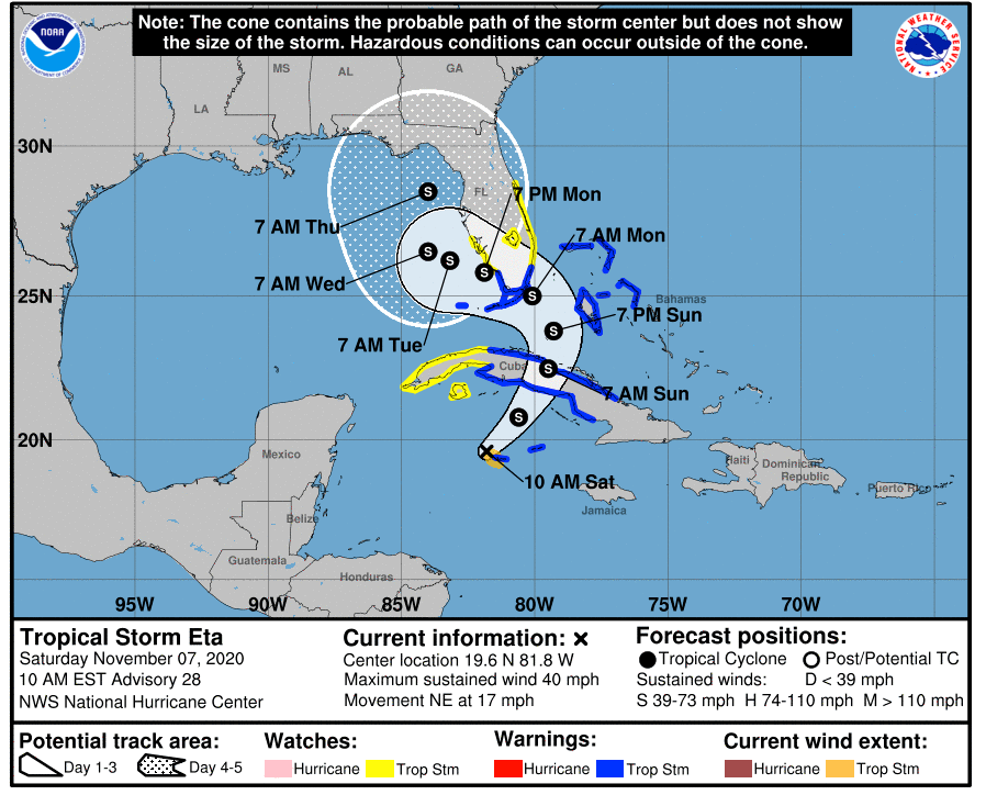 regains tropical storm it reaches n.