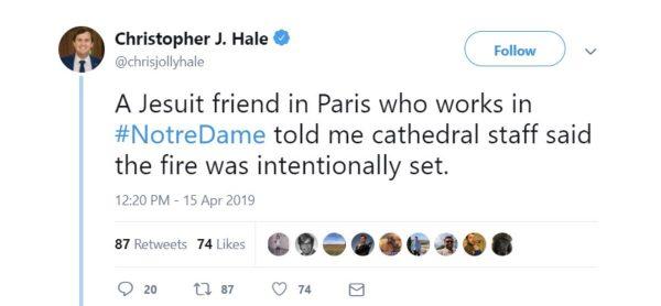 The Internet Erupts With Speculation About Who Started The Notre Dame Fire