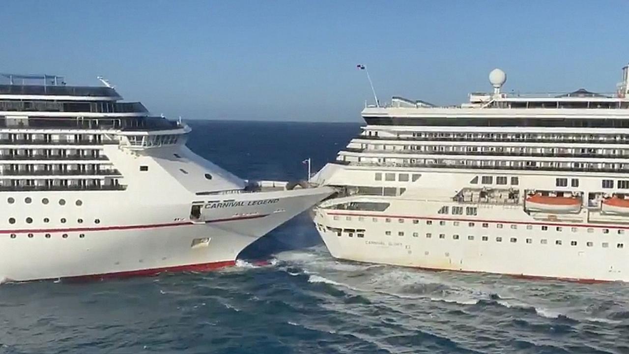 Watch Two Carnival Cruise Ships Collide Off Mexico, Injuring Six Guests