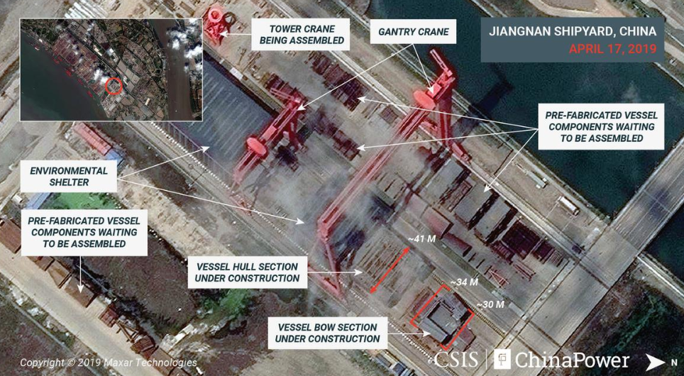 China's Third Aircraft Carrier Revealed In New Satellite Images