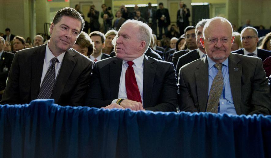 Both Comey And Brennan Voted Communist While Cold War Was Raging Comey%20brennan%20clapper%201