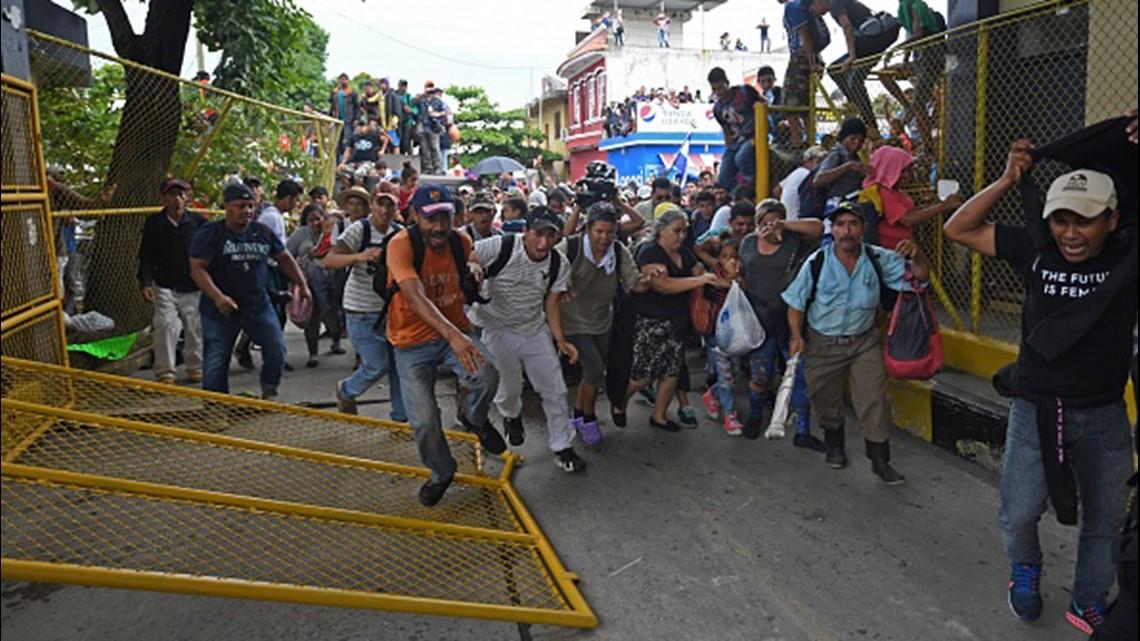 SPRING'S 4-15-2019 = GARDEN OF EDEN FOUND? & Aggressive' Migrants Break Through Border & Guatemala%20border