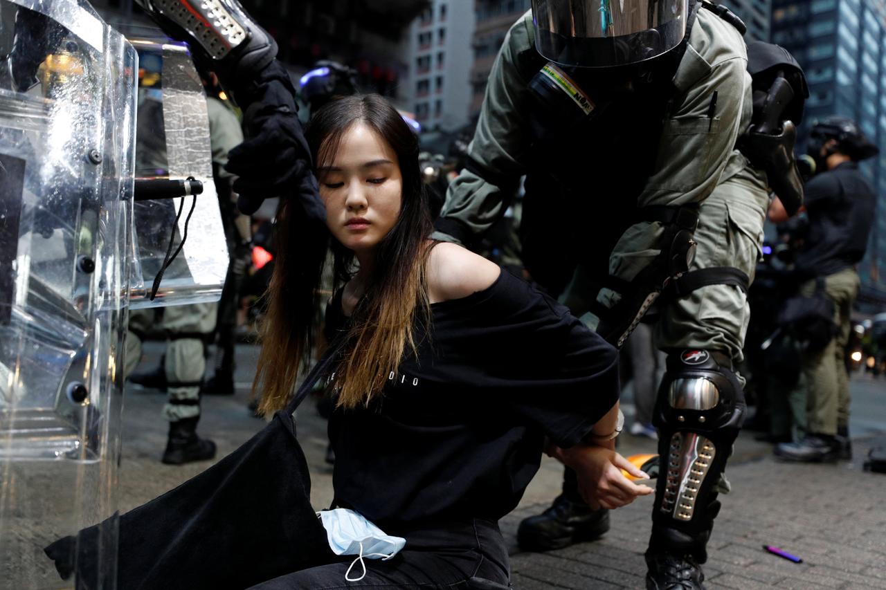 Arrest Of 750 Child Protesters In Hong Kong Sparks Outrage Hk%20girl%20arrest