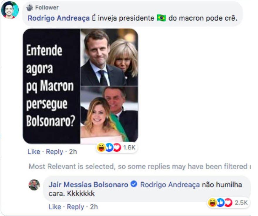 Macron Attacks Bolsonaro Over Meme Comparing Elderly 1st Lady To Jair 039 S Young Hottie - News