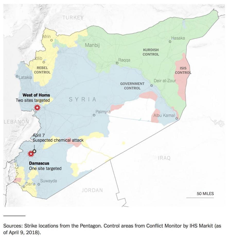 A Map Of The Syrian War: Who Is Who (and Where) 