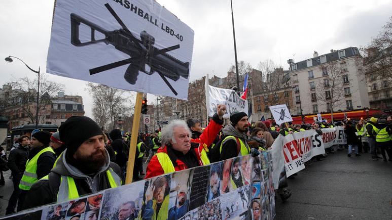 French Yellow Vests March To Denounce Police Violence; Promptly Get Beaten By Riot Cops