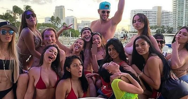 Doctor Who Demanded Mandatory Mask Law Pictured Partying Maskless On Boat Surrounded By Bikini-Clad Women
