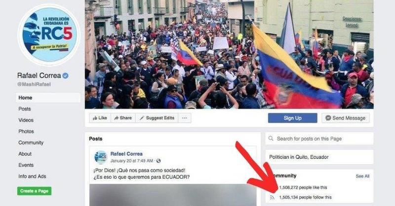 Facebook Removes Page Of Ecuador's Former President On Same Day As Assange's Arrest