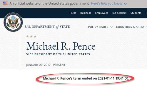 "Disgruntled Staffer" Hacks State Department Site, Changes Trump/Pence Bios