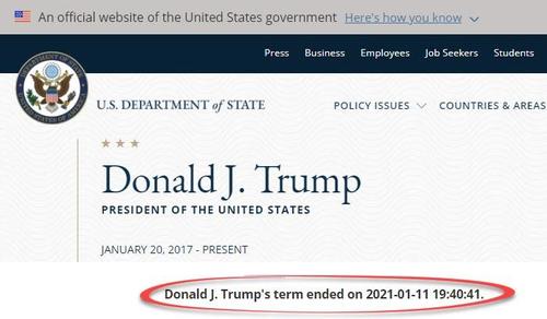 "Disgruntled Staffer" Hacks State Department Site, Changes Trump/Pence Bios