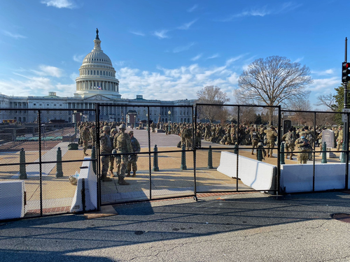 Scared By Own People: Thousands National Guard Troops Deployed, Capitol Fortified Expecting Mass Protests Against Biden