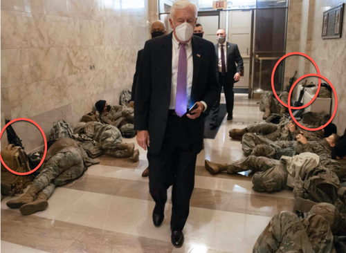 Scared By Own People: Thousands National Guard Troops Deployed, Capitol Fortified Expecting Mass Protests Against Biden