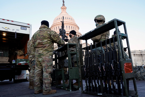 Scared By Own People: Thousands National Guard Troops Deployed, Capitol Fortified Expecting Mass Protests Against Biden