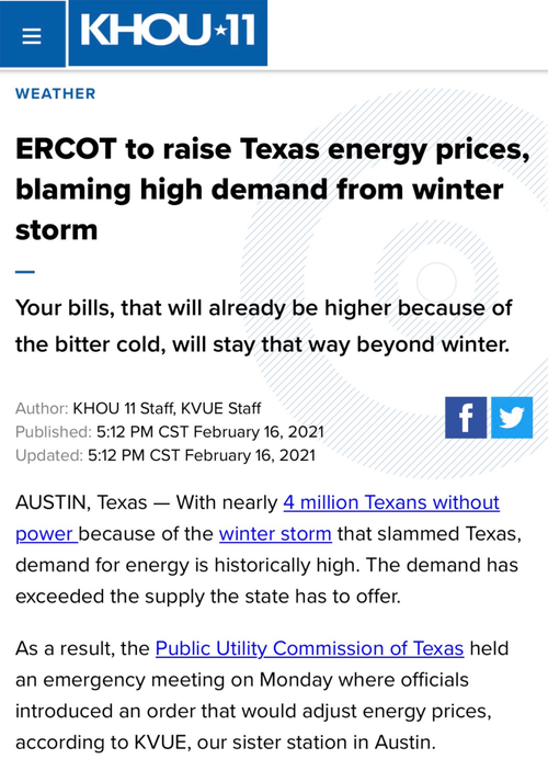 3 Million Texans Without Power As Grid Chaos Continues Ahead Of Imminent Ice Storm