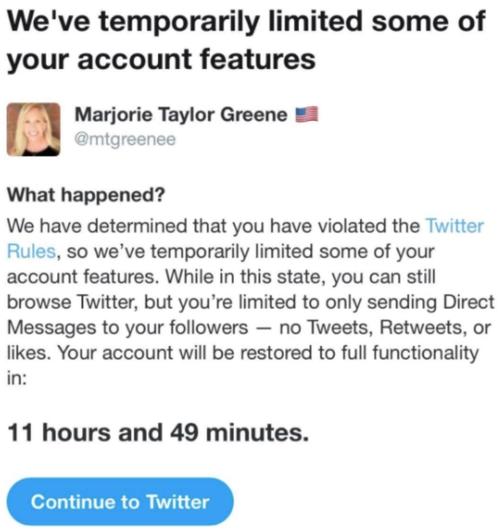 Twitter Freezes Marjorie Taylor Greene's Account Ahead Of
Vote To Expel Her From Congress 2