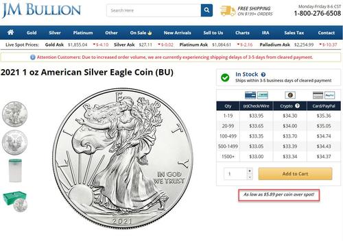 Silver Futures Soar 8%, Rise Above $29 As Reddit Hordes Pile In JM%20Bullion