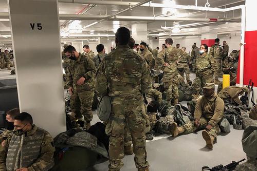 After Two Weeks Of Sleeping On Cold Marble, Congress Boots National Guard To Local Parking Garages