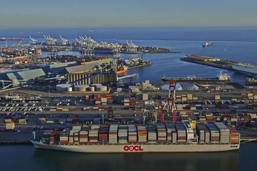 Port of Long Beach, California.