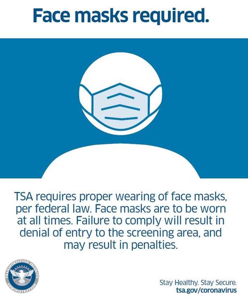 TSA To Slap Mask-Mandate-Violators With $1,500 Fines Tsa