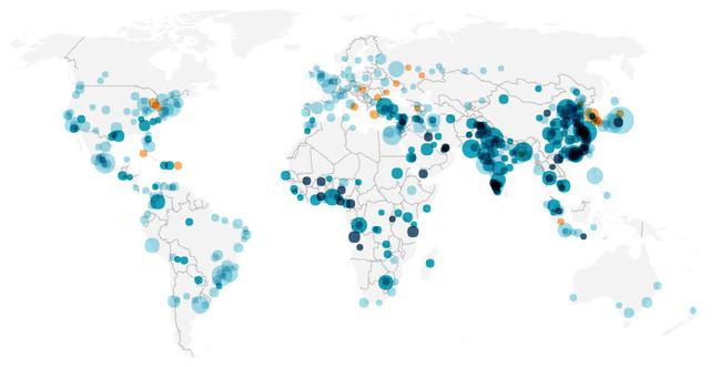 Mapping The Fastest Growing Cities In The World | Zero Hedge