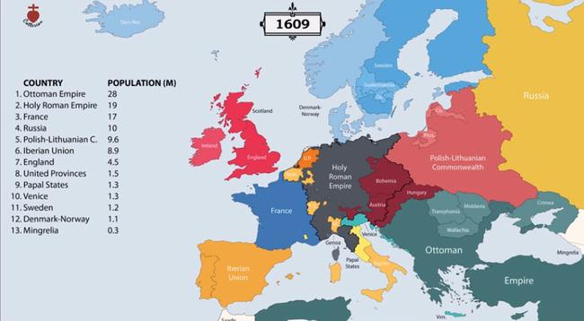 Animated Map: Visualizing 2,400 Years Of European History | Zero Hedge