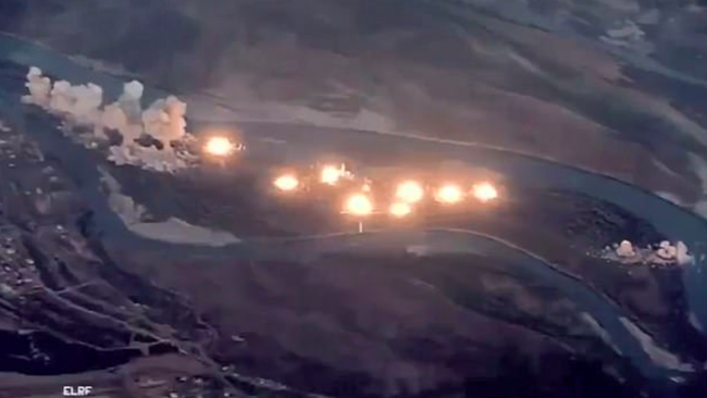 Watch US Jets Drop 40 Tons Of Bombs On ISIS-"Infested" Island In Iraq