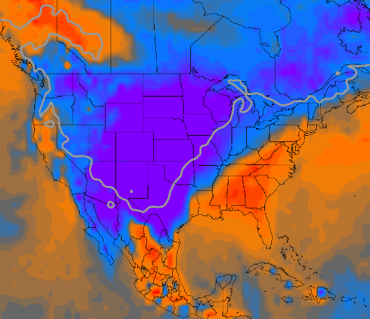 Map Shows Arctic Blast Sweeping Across The US | Zero Hedge