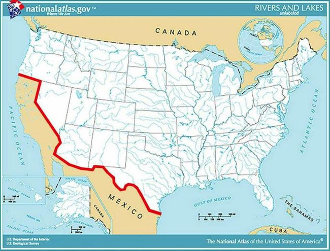 Trump Administration Releases Map Of Proposed Border Wall Zero Hedge 20170127 Map